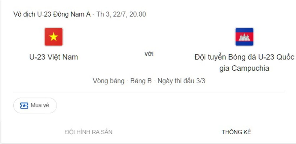 Livescore cập nhật lịch thi đấu của tất cả các giải bóng đá